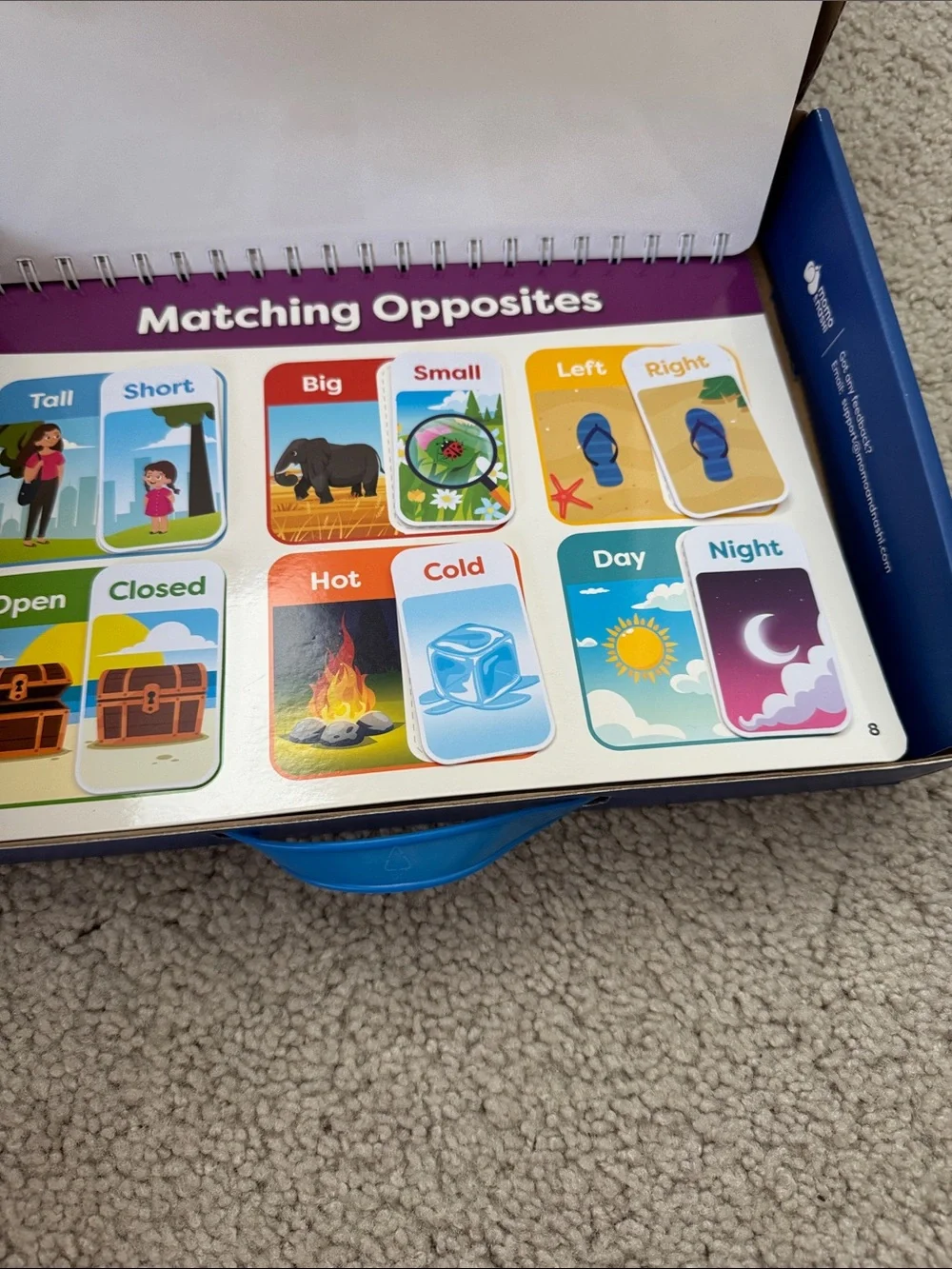 Busy Book Montessori Method Activity Book for Kids - Blue